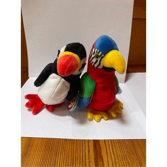 Jabber and Puffer Beanie Babies - Picture 1 of 4